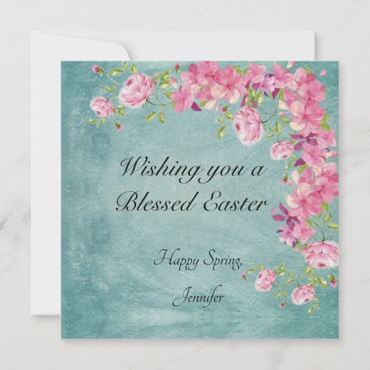 Snellere bunny Band Card Personaliseert tekst Feestdagenkaart (Achterkant)