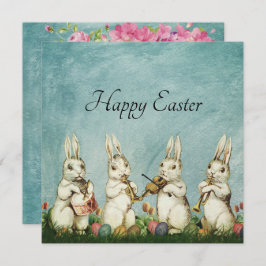 Snellere bunny Band Card Personaliseert tekst Feestdagenkaart
