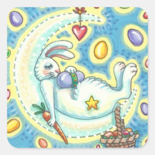 SNELLERE BUNNY JELLY BEAN DREAMS MOON STICKER