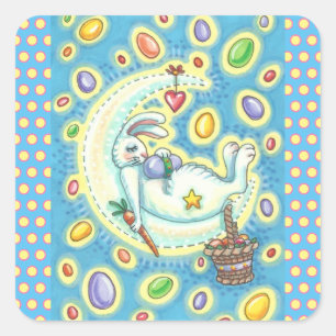 SNELLERE BUNNY JELLY BEAN DREAMS MOON STICKER