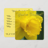 Snellere Daffodil-uitnodigingen Pasen-Kaarten aanp Kaart (Voorkant / Achterkant)