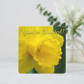 Snellere Daffodil-uitnodigingen Pasen-Kaarten aanp Kaart (Staand voorkant)