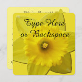 Snellere Daffodil-uitnodigingen Pasen-Kaarten aanp Kaart (Voorkant / Achterkant)