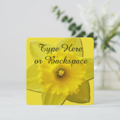 Snellere Daffodil-uitnodigingen Pasen-Kaarten aanp Kaart (Staand voorkant)