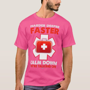 Snellere dieper kalm omlaag met CPR EMT T-shirt