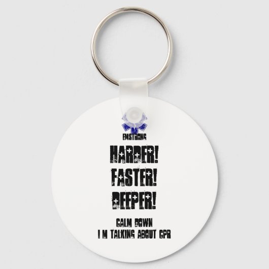 Snellere, diepere kalm onderaan het spreken over C Sleutelhanger (Voorkant)