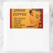 Snellere dingen doen rechthoekige sticker (Tas)