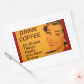 Snellere dingen doen rechthoekige sticker (Envelop)