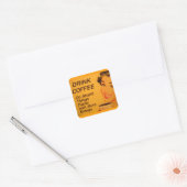 Snellere dingen doen vierkante sticker (Envelop)