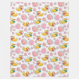 Snellere eenden en eieren fleece deken