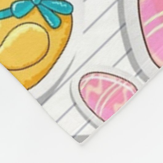 Snellere eenden en eieren fleece deken (Hoek)