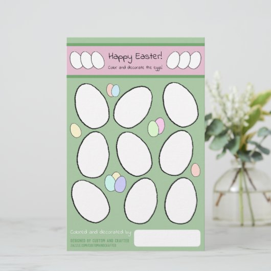 Snellere ei-kleurstof Pagina-decorcering (Staand voorkant)