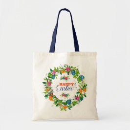 Snellere eieren en bloemen — groot ontwerp tote bag