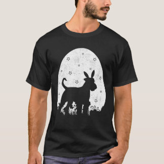 Snellere eitjes retro Style Terrier Dog Pasen T-shirt