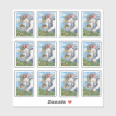 SNELLERE ELEPHANT PICKING STRAWBERRIES IN BIB OVER STICKER (Vel)