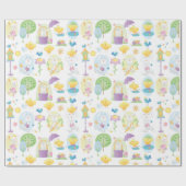 Snellere flaun cadeaupapier (Vlak)