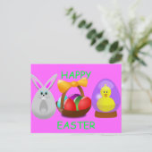 Snellere flaun feestdagenkaart (Staand voorkant)