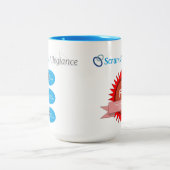 Snellere functionaliteit Caffeine Holster Tweekleurige Koffiemok (Center)