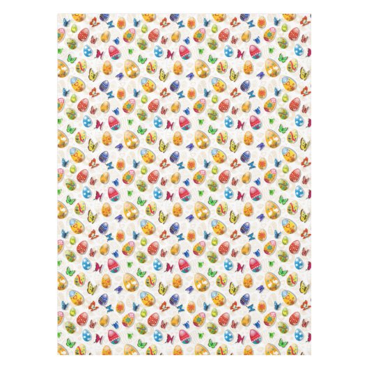 Snellere gekleurde eieren tafelkleed (Voorkant)