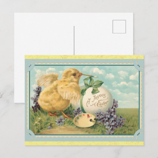 Snellere  hak-schaafeieren briefkaart (Voorkant / Achterkant)