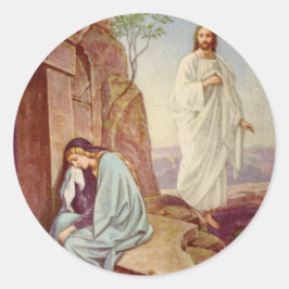 Snellere herrijzingsdag ronde sticker