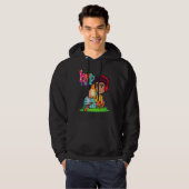 Snellere hippe dik liefde Dab Holiday Kinder jonge Hoodie (Voorkant volledig)