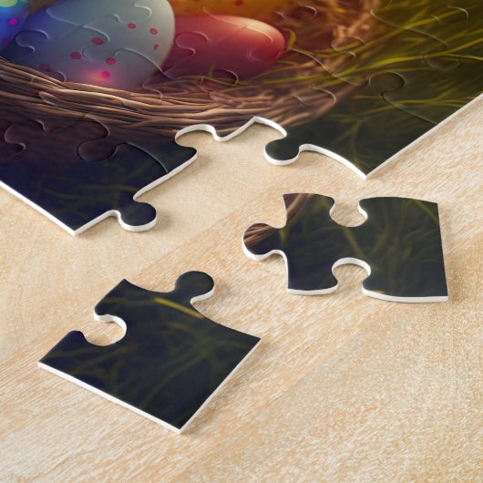 Snellere keuze met eiermandje op maat legpuzzel (Zijkant)