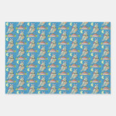 SNELLERE KONIJNEN, OWLS, EIEREN EN CHOCOLATE BUNNY INPAKPAPIER VEL (Voorkant 2)