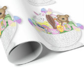 Snellere korrels/dieren in een mandje cadeaupapier (Rol Hoek)