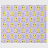 SNELLERE KUIKENS MET PAARSE EIEREN CADEAUPAPIER (Vlak)