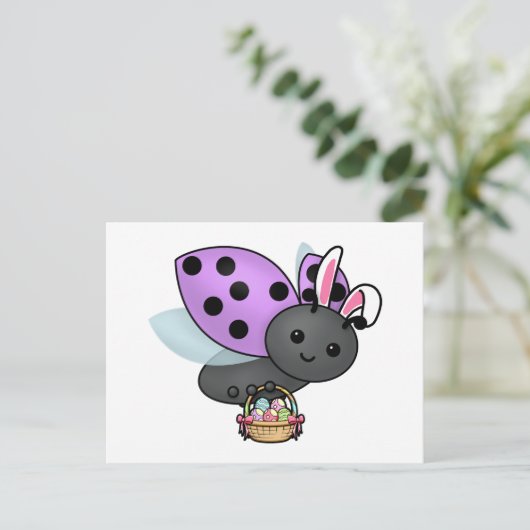 Snellere Ladybug Briefkaart (Staand voorkant)