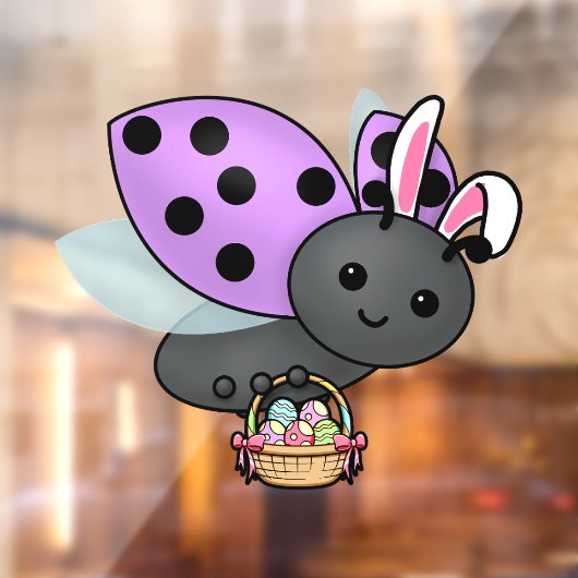Snellere Ladybug Raamsticker (Vel 2)