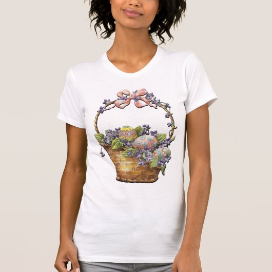 Snellere mandje op wit T-Shirt (Voorkant)