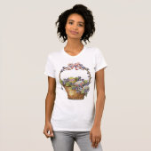 Snellere mandje op wit T-Shirt (Voorkant volledig)