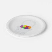 Snellere mandje papieren bordje (Gekanteld)