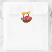 Snellere mandje ronde sticker (Tas)