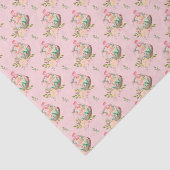 Snellere mandjes op lichtroze achtergrond tissuepapier (Detail)