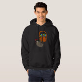 Snellere Mannen met eiermand Hoodie (Voorkant volledig)