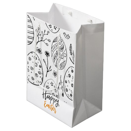 Snellere middelgrote Gift Bag Medium Cadeauzakje (Voorkant Gekanteld)