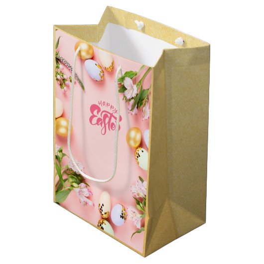 Snellere middelgrote Gift Bag Medium Cadeauzakje (Voorkant Gekanteld)