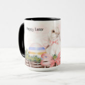 Snellere Mok met White Bunny in mandje (Voorkant links)