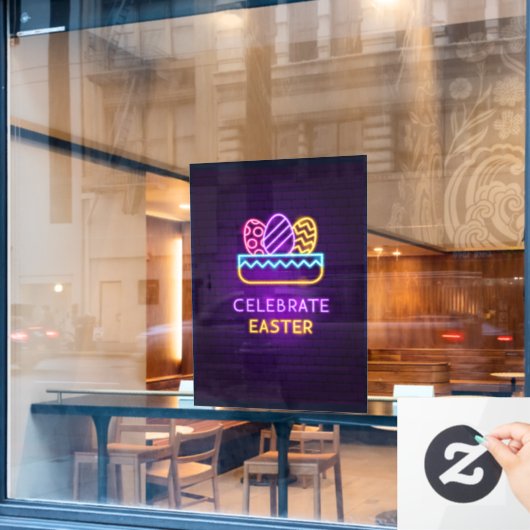 Snellere Neon Label Window Cling Raamsticker (Cafe Raam)