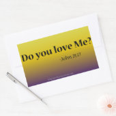 Snellere offertes rechthoekige sticker (Envelop)