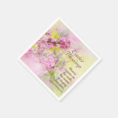 Snellere ontlastingen Song Solomon 2:12 Roze venti Servet (Hoek)