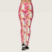 Snellere paasbundels op roze design leggings (Achterkant)