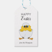 Snellere paaseieren en griezelige paasmaaltijd cadeaulabel (Voorkant)