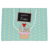 Snellere paasmandje en paaseieren groot cadeauzakje (Voorkant)