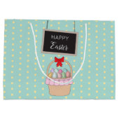 Snellere paasmandje en paaseieren groot cadeauzakje (Achterkant)