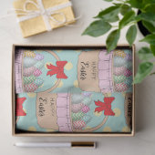 Snellere paasmandje en paaseieren tissuepapier (Geschenk)