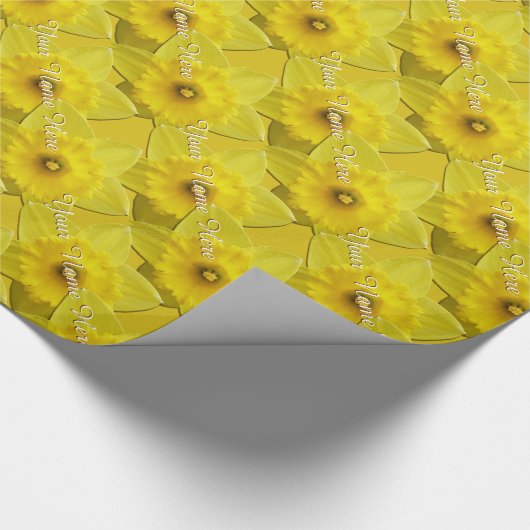 Snellere paaspapier met deffodilcadeau cadeaupapier (Hoek)